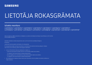 Rokasgrāmata Samsung C27F390FHU Gaismas diožu monitors