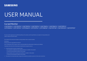 Manual Samsung C27F396FHU LED Monitor