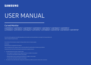 Handleiding Samsung C27F396FHU LED monitor