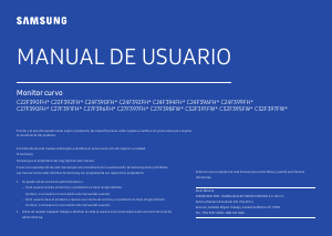 Manual de uso Samsung C27F396FHU Monitor de LED