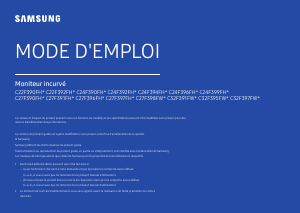 Mode d’emploi Samsung C27F398FWU Moniteur LED