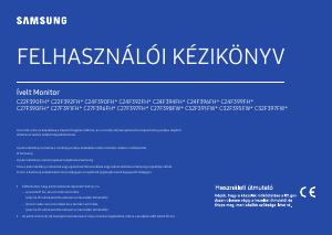 Használati útmutató Samsung C27F398FWU LED-es monitor