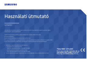 Használati útmutató Samsung C27F581FDU LED-es monitor