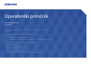 Priročnik Samsung C27F591FDU LED-zaslon