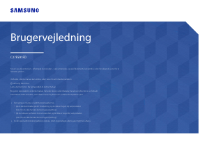 Brugsanvisning Samsung C27F591FDU LED-skærm