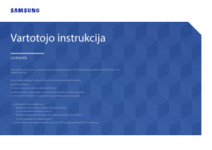 Vadovas Samsung C27F591FDU LED monitorius