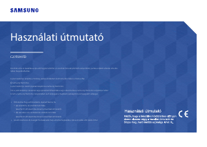 Használati útmutató Samsung C27F591FDU LED-es monitor