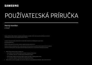 Návod Samsung C27FG73FQU LED monitor