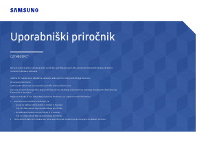 Priročnik Samsung C27H800FCU LED-zaslon