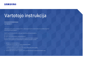 Vadovas Samsung C27H800FCU LED monitorius
