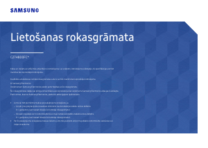 Rokasgrāmata Samsung C27H800FCU Gaismas diožu monitors