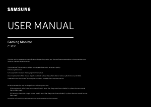 Handleiding Samsung C27JG50QQU LED monitor