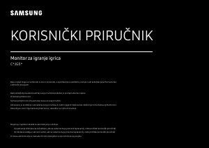 Priručnik Samsung C27JG50QQU LED zaslon