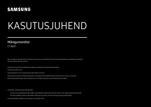 Kasutusjuhend Samsung C27JG50QQU LED-kuvar