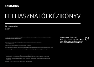 Használati útmutató Samsung C27JG50QQU LED-es monitor