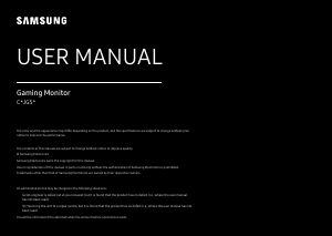 Handleiding Samsung C27JG52QQU LED monitor