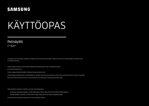 Käyttöohje Samsung C27JG52QQU LED-näyttö