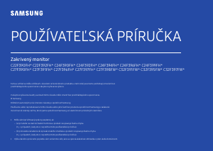 Návod Samsung C32F391FWU LED monitor