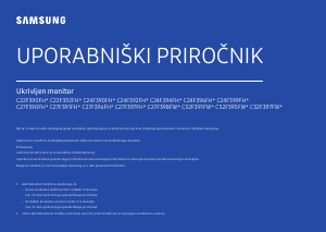 Priročnik Samsung C32F391FWU LED-zaslon