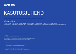 Kasutusjuhend Samsung C32F391FWU LED-kuvar