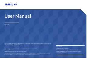 Handleiding Samsung C32H711QEU LED monitor