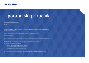 Priročnik Samsung C32H711QEU LED-zaslon