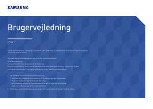 Brugsanvisning Samsung C32H711QEU LED-skærm