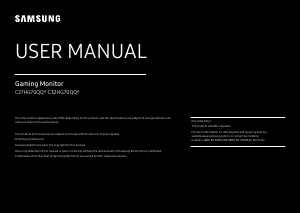 Handleiding Samsung C32HG70QQU LED monitor