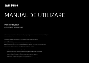 Manual Samsung C32HG70QQU Monitor LED