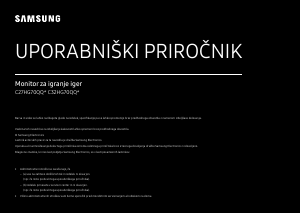 Priročnik Samsung C32HG70QQU LED-zaslon