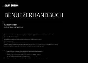Bedienungsanleitung Samsung C32HG70QQU LED monitor