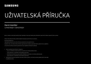 Manuál Samsung C32HG70QQU LED monitor