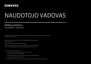 Vadovas Samsung C32HG70QQU LED monitorius