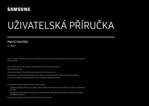 Manuál Samsung C32JG50QQU LED monitor