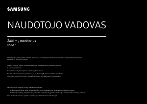 Vadovas Samsung C32JG50QQU LED monitorius