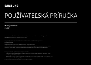 Návod Samsung C32JG53FDU LED monitor