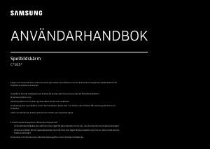 Bruksanvisning Samsung C32JG53FDU LED skärm
