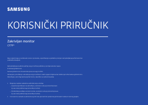 Priručnik Samsung C34F791WQU LED zaslon