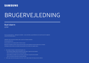 Brugsanvisning Samsung C34F791WQU LED-skærm