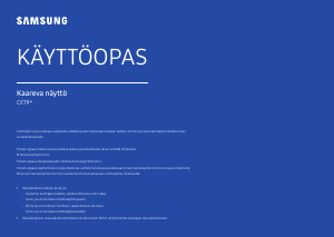 Käyttöohje Samsung C34F791WQU LED-näyttö
