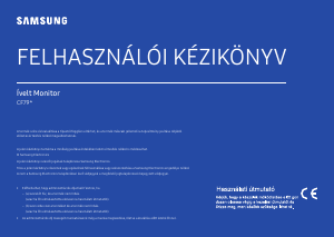 Használati útmutató Samsung C34F791WQU LED-es monitor