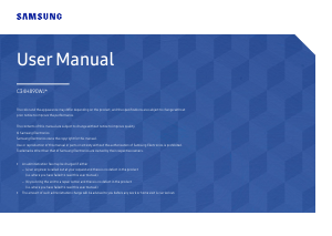 Handleiding Samsung C34H890WJU LED monitor