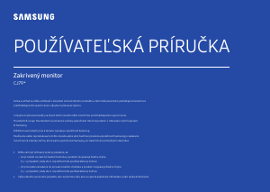 Návod Samsung C34J791WTU LED monitor
