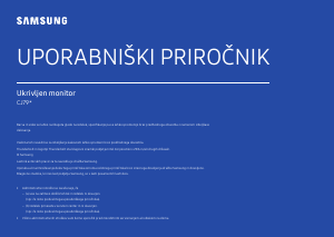 Priročnik Samsung C34J791WTU LED-zaslon