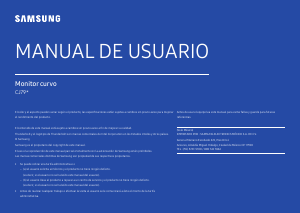 Manual de uso Samsung C34J791WTU Monitor de LED