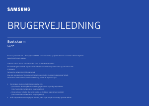 Brugsanvisning Samsung C34J791WTU LED-skærm