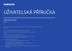 Manuál Samsung C34J791WTU LED monitor