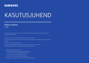 Kasutusjuhend Samsung C34J791WTU LED-kuvar