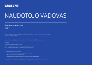 Vadovas Samsung C34J791WTU LED monitorius