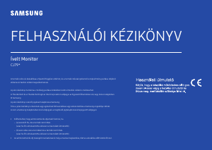 Használati útmutató Samsung C34J791WTU LED-es monitor